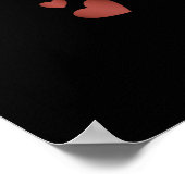 Doberman Dog Hair Glitter Poster (Hoek)