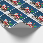 Doberman Dog-kerstkerstkerstman Cadeaupapier (Hoek)