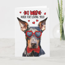 Doberman Dog maakte van je Valentijn