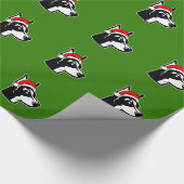 Doberman Dog met kerstkerstkerstkerstkerstkerstker Cadeaupapier (Hoek)