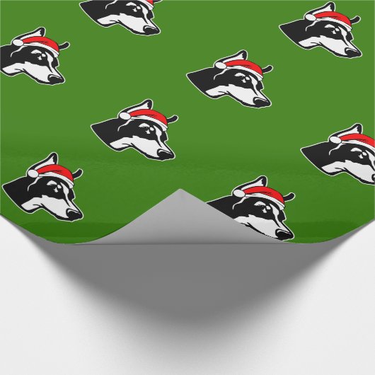 Doberman Dog met kerstkerstkerstkerstkerstkerstker Cadeaupapier (Hoek)