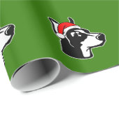 Doberman Dog met kerstkerstkerstkerstkerstkerstker Cadeaupapier (Rol Hoek)