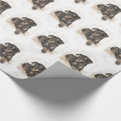 Doberman Dog Natural Ears Cadeaupapier (Hoek)