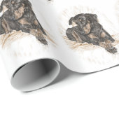 Doberman Dog Natural Ears Cadeaupapier (Rol Hoek)