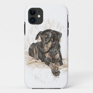 Doberman Dog Natural Ears Case-Mate iPhone Case