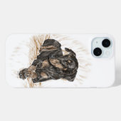 Doberman Dog Natural Ears Case-Mate iPhone Case (Achterkant (horizontaal))