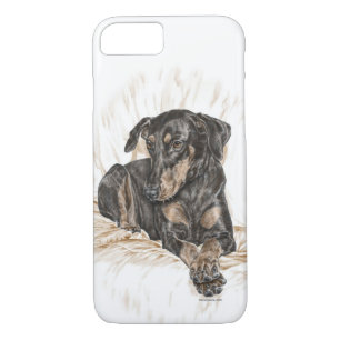 Doberman Dog Natural Ears for Keys Case-Mate iPhone Case