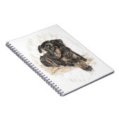 Doberman Dog Natural Ears Notitieboek (Rechterzijde)