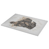 Doberman Dog Natural Ears Snijplank (Hoek)