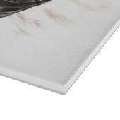 Doberman Dog Natural Ears Snijplank (Hoek)