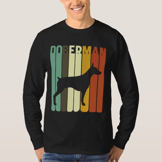 Doberman Dog Retro Apparel 992 T-shirt (Voorkant)
