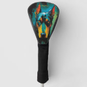 Doberman Dog - Samenstelling 001 Golfheadcover (Voorkant)