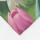 Doberman Dog Spring Bloemen Schilderen Fleece Deken (Hoek)