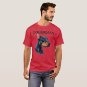 Doberman Dog T-shirt (Voorkant volledig)