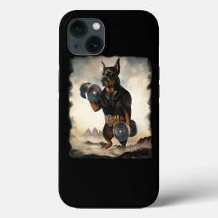 Doberman Dog-training Spiertraining Gewichtstoenam Case-Mate iPhone Case
