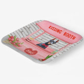 Doberman Dog Valentijnsdag Kissing Booth Papieren Bordje (Gebogen)