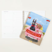 Doberman Dog Valentijnsdag Truck Hearts Planner (Display)
