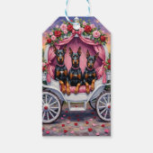 Doberman Dog Valentine's Day  Cadeaulabel (Voorkant)