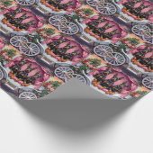 Doberman Dog Valentine's Day  Cadeaupapier (Hoek)