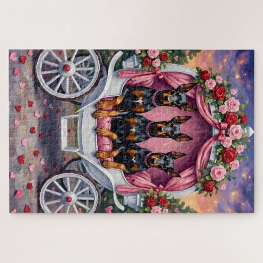 Doberman Dog Valentine's Day  Legpuzzel (Horizontaal)