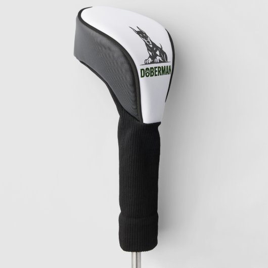 Doberman Dog Vector 2 Colors Golfheadcover (Schuin)