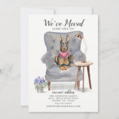 Doberman Dog | Verplaatsingsaankondiging Aankondiging (Voorkant)