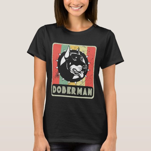  Doberman Dog voor Hondenliefhebber T-shirt (Voorkant)
