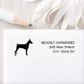 Doberman Dog Walker Trainer Puppy zit Etiket (Insitu)