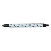 Doberman Dogs Pattern Monogrammed Zwarte Inkt Pen (Voorkant)