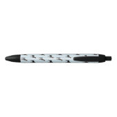 Doberman Dogs Pattern Monogrammed Zwarte Inkt Pen (Achterkant)