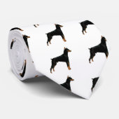 Doberman Duke Stropdas (Opgerold)