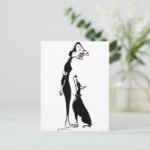 Doberman en Doberwoman Briefkaart (Staand voorkant)