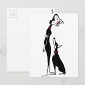 Doberman en Doberwoman Briefkaart (Voorkant / Achterkant)