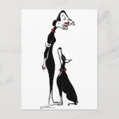 Doberman en Doberwoman Briefkaart (Voorkant)