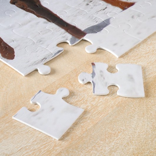 Doberman en Min Pin - KIJK! Een mini voor mij! Legpuzzel (Zijkant)