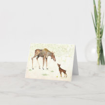 Doberman en Moose Card