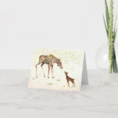 Doberman en Moose Card Bedankkaart (Voorkant)