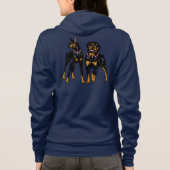 doberman en rottweiler hoodie (Achterkant)