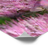 Doberman en roze bloemen fantasy Dog Art Poster (Hoek)