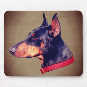 Doberman Face Dog Muismat