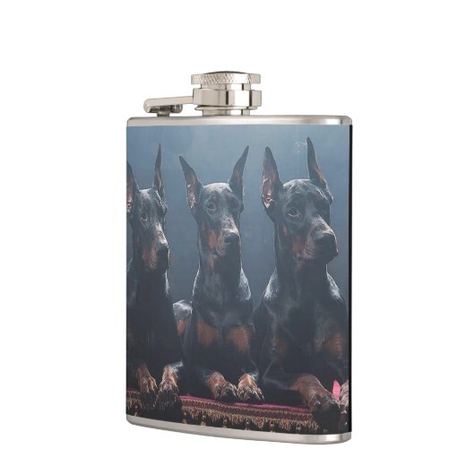 Doberman Flask Heupfles (Links)