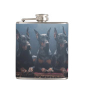 Doberman Flask Heupfles (Voorkant)