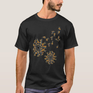 Doberman Flower Fly Dandelion Funny Dog Lover For  T-shirt