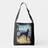 Doberman Gift -  Retro Doberman Dog Crossbody Tas (Achterkant)