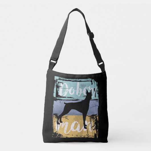 Doberman Gift -  Retro Doberman Dog Crossbody Tas (Voorkant)