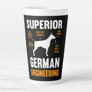 Doberman Gift   Superior German Engineering Latte Mok