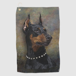 Doberman Golfhanddoek