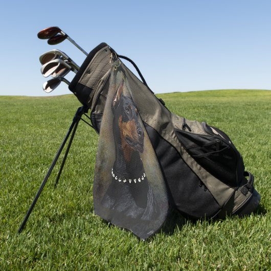Doberman Golfhanddoek (Groen)