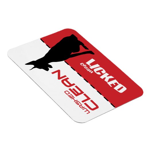 Doberman, Great Dane Dishwasher Magnet Magneet (Rechterzijde)