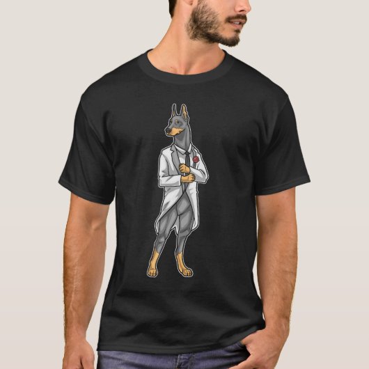 Doberman Groom Jacket Wedding T-shirt (Voorkant)